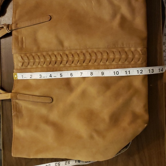 Suede like tote - Camel - Picture 6 of 7